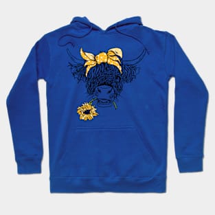 UKRAINE COW AND SUNFLOWER Hoodie